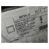 Lot of (235) Blank Wall Plate - 3-Gang Standard (x90), 2-gang Standard (x50), Single-gang Standard (95) - All White