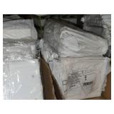 Lot of (235) Blank Wall Plate - 3-Gang Standard (x90), 2-gang Standard (x50), Single-gang Standard (95) - All White