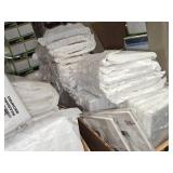 Lot of (235) Blank Wall Plate - 3-Gang Standard (x90), 2-gang Standard (x50), Single-gang Standard (95) - All White
