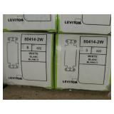 Lot of (16 Boxes) Leviton Decora Adapter Plate with Mounting Screws #80414-2W 5-count ( 80 total items )