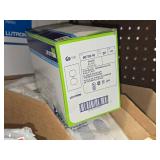 Lot of (1 Shelf / ~100) Leviton Wall Plates - Various Gang, Mostly White + Ivory and Black