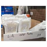 Lot of (110) L.A. Single-gang Standard Outlet Plates - Ivory
