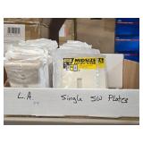 Lot of (59) L.A. Single-gang Switch Plates - Ivory