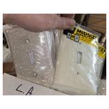 Lot of (59) L.A. Single-gang Switch Plates - Ivory