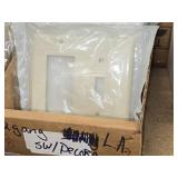 Lot of (70) L.A. Plates - 2-gang Switch Decora Plate (x19), 2-gang Switch (x33), 2-gang Switch/Outlet (x18)