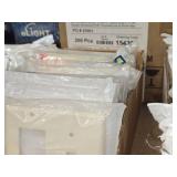Lot of (70) L.A. Plates - 2-gang Switch Decora Plate (x19), 2-gang Switch (x33), 2-gang Switch/Outlet (x18)