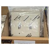 Lot of (70) L.A. Plates - 2-gang Switch Decora Plate (x19), 2-gang Switch (x33), 2-gang Switch/Outlet (x18)
