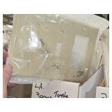 Lot of (47) L.A. Plates - Range and Dryer Ivory (x10), Single Decora (x25), 3-gang Ivory (x12)