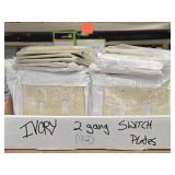 Lot of (92) 2-Gang Switch Plates - Ivory