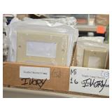 Lot of (64) Decora Wall Plates - Single-gang (x13), 2-gang (x51) - All Ivory