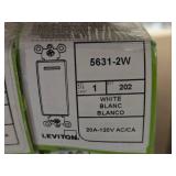Lot of (10) Leviton Single Pole Grand Switch 5631-2W