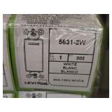 Lot of (20) Leviton Single Pole Grand Switch 5631-2W