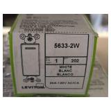 Lot of (9) Leviton Switch 5633-2W