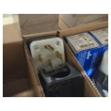 Lot of (4 Bins) Heavy Duty Receptacles and Plugs (assorted)