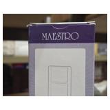 Lot of (24) Lutron Maestro Dual Circuit Sensing Switch #MS-PPS6-DDV-WH