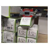 Lot of (17) Leviton - Receptacles (x7), Lock Switches (x10)