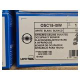 Lot of  Ceiling and Wall Sensors - LeGrand Wattstopper PW-100-W, Leviton OSC15-10W, LED Locking Type Select Grade Electronic Photocontrol EK4536, Bosch ISC-BDL2-WP12, TruBlu PSC-RET-100-BLE-SR Line Vo