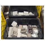 Lot of (2 Bins) Nail-On Gang Boxes (various sizes and quantities)