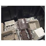 Lot of (2 Bins) Nail-On Gang Boxes (various sizes and quantities)