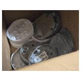 Lot of (1 Shelf) Outlet Boxes and Covers (assorted)
