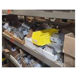 Lot of (1 Shelf) Outlet Boxes and Covers (assorted)