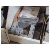 Lot of (1 Shelf) Outlet Boxes and Covers (assorted)