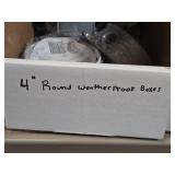 Lot of (1 Shelf) Outlet Boxes and Covers (assorted)