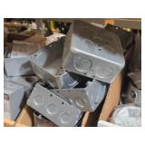 Lot of (1 Shelf) Outlet Boxes and Covers (assorted)