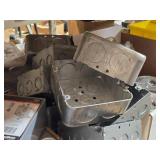 Lot of (1 Shelf) Outlet Boxes and Covers (assorted)