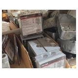 Lot of (1 Shelf) Outlet Boxes and Covers (assorted)