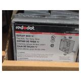 Lot of (1 Shelf) Outlet Boxes and Covers (assorted)