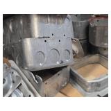 Lot of (1/2 Shelf) Outlet and Switch Boxes (assorted)