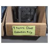 Lot of (1/2 Shelf) Outlet and Switch Boxes (assorted)