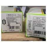 Lot of  Switches, Motor Start Switch 3P, Momentary Switch Toggle, Receptacles, Outlets (assorted)