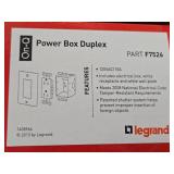 Lot of (10) LeGrand AC Power Kit Power Box Duplex F7526