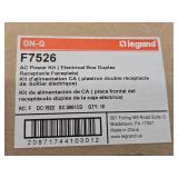 Lot of (10) LeGrand AC Power Kit Power Box Duplex F7526