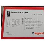 Lot of (20) LeGrand AC Power Kit Power Box Duplex F7526