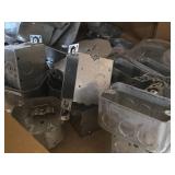 Lot of (1 Shelf) Handy Boxes, 2-gang Masonry Box