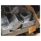 Lot of (1 Shelf) Handy Boxes, 2-gang Masonry Box