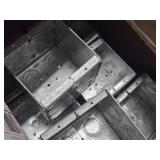 Lot of (1 Shelf) Handy Boxes, 2-gang Masonry Box