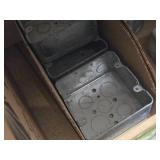 Lot of (1 Shelf) Handy Boxes, 2-gang Masonry Box