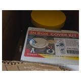 Lot of (1/2 Shelf) Floor Boxes, Drop-in Box Kit, In Box Cover Kit (assorted)