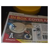 Lot of (1/2 Shelf) Floor Boxes, Drop-in Box Kit, In Box Cover Kit (assorted)