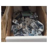 Lot of (1 Shelf) Hardwares, 2" Distribution Rings, Brackets (assorted)