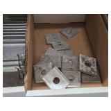 Lot of (1 Shelf) Hardwares, 2" Distribution Rings, Brackets (assorted)