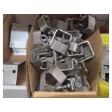 Lot of (1 Shelf) Hardwares, 2" Distribution Rings, Brackets (assorted)