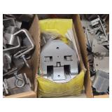 Lot of (1 Shelf) Hardwares, 2" Distribution Rings, Brackets (assorted)