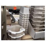 Lot of (1/2 Shelf) Plastic Gang Boxes + Parts (assorted)