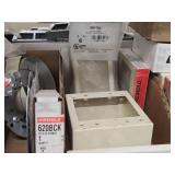 Lot of (1/2 Shelf) Junction Boxes / Device Boxes / Outlet Box Adjusting Rings (assorted)