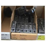 Lot of (1 Shelf) Circuit Breakers (assorted)